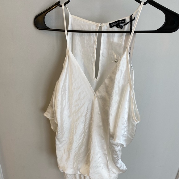 White leotard type top - Picture 3 of 4